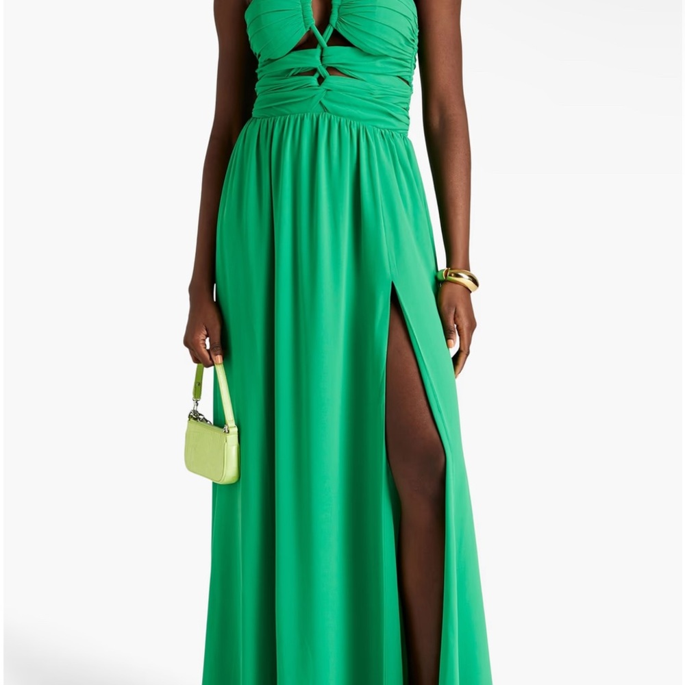 Elegant Green Maxi Dress